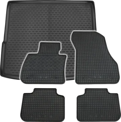 Produktbild von Gummi Kofferraumwanne + Fußmatten Set für BMW X1 F48, Bj. 6/2015-