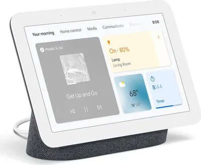 Produktbild von Google Nest Hub (Gen 2), Google Assistant, Rechteck, Anthrazit, Spanisch, Italienisch, Android, iOS, 17,8 cm (7")