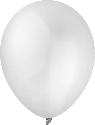 Zdjęcie produktu dla Balony metaliczne białe, 23 cm, 100 szt.