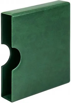 Produktbild von Lindner 810K-G Kassette mit Griffmulde, grün (für karat-Ringbinder)