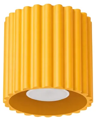 Obrázok produktu pre Stropné svietidlo AURA 1 žlté GU10 1xGU10 10 W hliník 10 x 10 x 10 cm Sollux Lighting