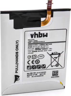 Produktbild von vhbw Akku kompatibel mit Samsung Galaxy Tab A 7.0, SM-T280 Tablet Pad (4000 mAh, 3,8 V, Li-Polymer)