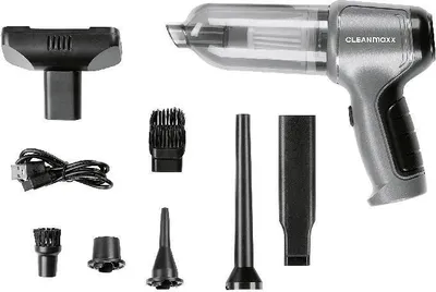 Productafbeelding van CLEANMAXX Accu-handstofzuiger set, 7-delig, 7,4V, antraciet/zwart
