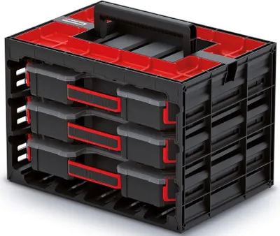 Zdjęcie produktu dla Szafka narzędziowa z 3 organizerami TAGER Kistenberg KTC40306B