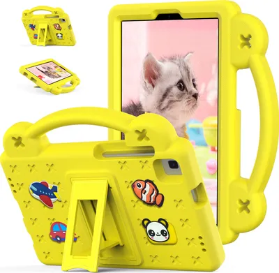 Produktbild von Schutzhülle für Huawei MediaPad M3 Lite 8 8.0" Niedliche Hülle für Kinder, Stoßfest mit Griff und Ständer Gelb