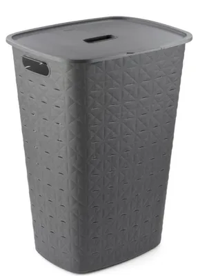 Produktbild von Curver Softex Wasmand met Deksel 56L Antraciet
