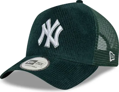 Produktbild von New Era 9FORTY A-Frame Trucker Cap New York Yankees MLB Cord dark green