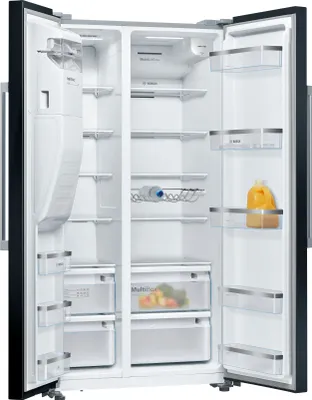 Zdjęcie produktu dla Bosch Serie 6 KAD93ABEP, Wolnostojący, Typ amerykański, Czarny, Szkło, 562 l, SN-T