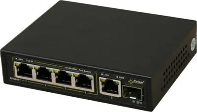 Zdjęcie produktu dla Pulsar Switch 6-portowy Fast Ethernet do 4 kamer IP