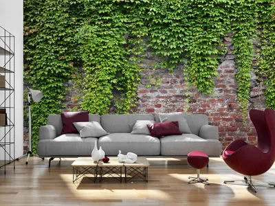 Produktbild von Vlies Fototapete 400x280 cm Tapeten Wandtapete XXL Steine Mauer Efeu b-A-0173-a-c