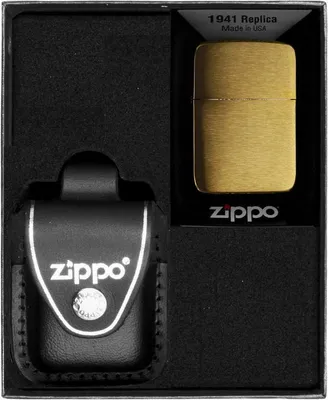 Zdjęcie produktu dla Zestaw Zippo Zapalniczka Replica Brush Brass Prezentowy No3