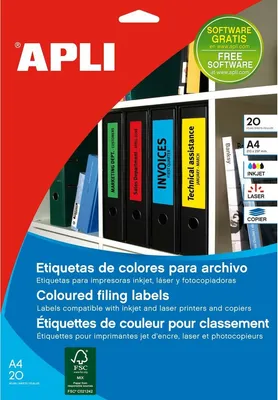 Image de Adhésifs/marquage Apli bleu 190 x 61 mm