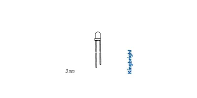 Image de Led Clignotante Verte Diffusante 3mm