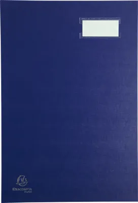 Produktbild von Exacompta 8x Unterschriftenmappe Klassik, 20 Fächer, 24x35 cm - Blau - 57022E