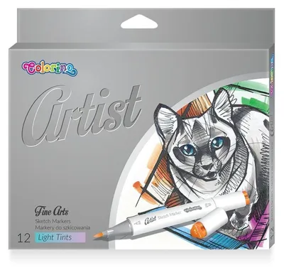 Immagine prodotto di Pennarelli per schizzi Colorino Artist pastello, doppia punta, 12 pz