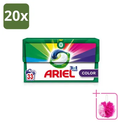 Produktbild von 20 x Ariel 3in1 Color Waschmittel Pods - Sparpackung - 20 Stücke