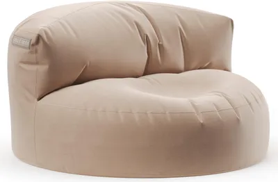Produktbild von Green Bean® Sitzsack Sofa mit Füllmaterial - Lounge im Sitzsack-Design 90x50cm mit ergonomischer Rückenlehne & waschbarem Bezug - Indoor und Outdoor geeignet in Khaki