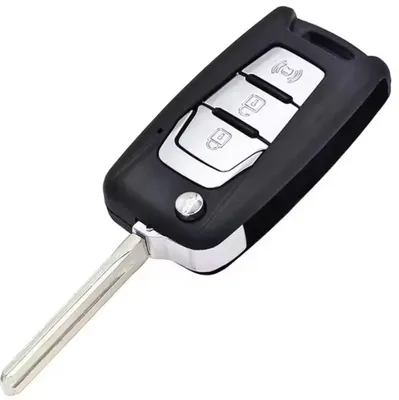 Zdjęcie produktu dla Obudowa kluczyka samochodowego Techstar składana z 3 przyciskami kompatybilna z SsangYong Korando C200 – ostrze TOY48