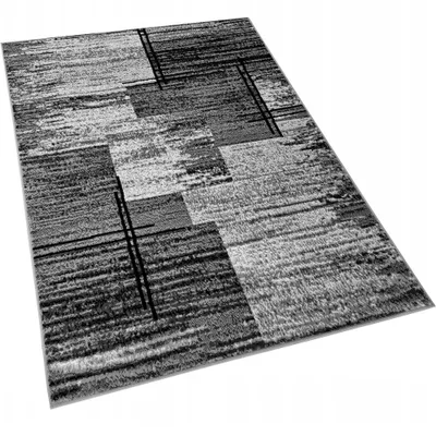 Produktbild von Teppich 70x130 cm LUKEN rechteckig - grau/schwarz