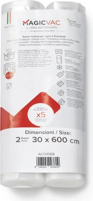 Produktbild von Magic Vac ACO1068, Vakuumrolle, Geprägt, 0 - 100 °C, 1 h, 2 Stück(e), 6 m