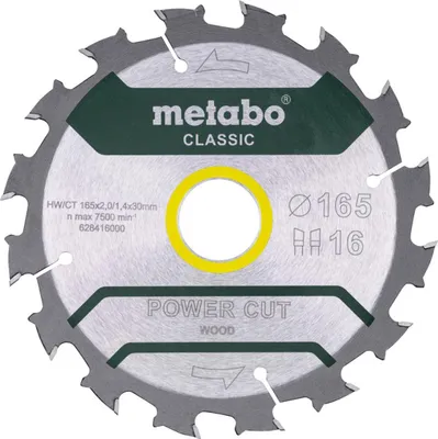 Image de Metabo scie circulaire hw/ct 165x30x16z power cut wood classic