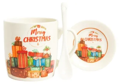 Image de Mug festif - set in box avec soucoupe et cuillère 400 ml KB17WZ4
