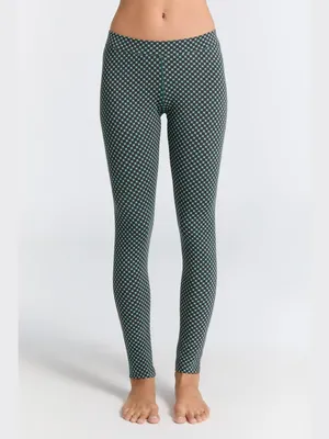 Produktbild von Damen Leggings aus 95% Baumwolle und 5% Elasthan mit normaler Bundhöhe