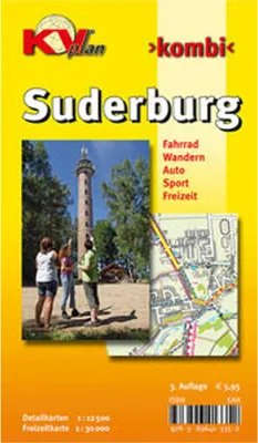 Produktbild von Suderburg, KVplan, Radkarte/Wanderkarte/Stadtplan, 1:30.000 / 1:12.500
