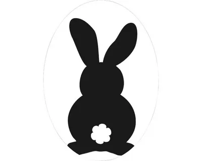 Produktbild von Reliefeinlage "Hase", 55x40mm, oval
