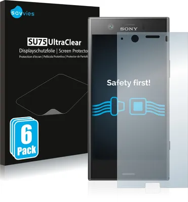 Produktbild von 6x Für Sony Xperia XZ1 Compact Schutzfolie Savvies Displayschutz Display Schutz Folie Klar Transparent