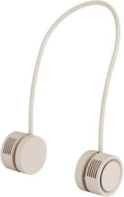 Image de Ventilateur USB portable, flux d'air à 360°, 3 vitesses, batterie de 1600 mAh, silencieux et pliable, unisexe, idéal pour les activités de plein air et les voyages