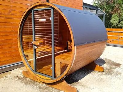 Obrázek produktu pro Zahradní sauna sudová sauna Discovery včetně saunového topidla SO-3m