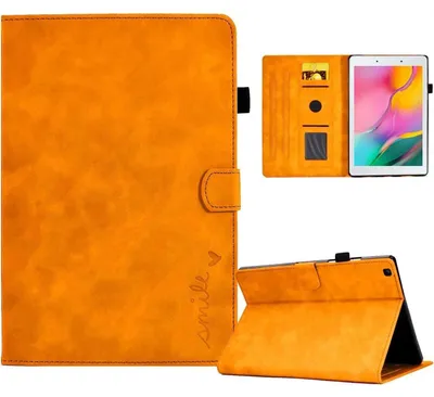 Immagine prodotto di Custodia in  (PU) arancione, ultraleggera e pieghevole, per tablet Samsung Galaxy Tab A 8.0 (2019)