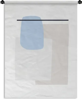 Produktbild von MuchoWow® Wandteppich Wandbehang Abstrakt - Geometrische Formen - Linienkunst 150x200 cm Tapisserie Dekoration Wandtuch - Wandaufhängung - Moderner