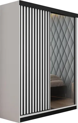 Produktbild von KIER FURNITURE Mehrzweckschrank MALANI 138 - Weiß 138x205x59 cm