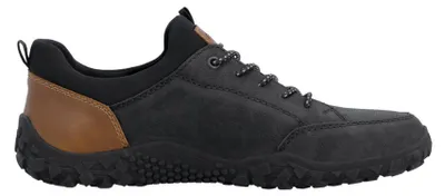 Produktbild von Rieker Herren Low-Top Sneaker mit Highflex-Sohle und Schnürung 08150, Größe:41 EU, Farbe:Schwarz