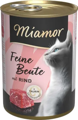Produktbild von Miamor Feine Beute Rind, Adult, jede Rasse, Rind, 400 g, Getreidefrei, Ohne Soja