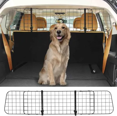 Productafbeelding van Hondenrek Auto - Hondenschot - Veilig Transport - Verstelbaar Ontwerp - B91-145cm - Zwart