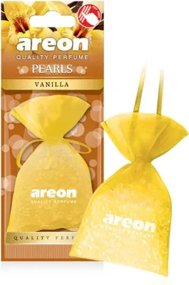 Image de Areon Pearls, désodorisant de voiture à la vanille noire, 1 pièce