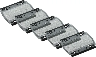 Produktbild von vhbw 5x Scherblatt Ersatz für Braun 614, 615 für Rasierer Schwarz Silber