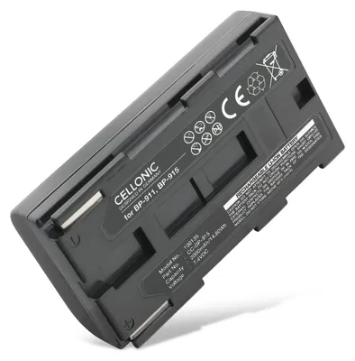 Image de CELLONIC 1x Batterie pour Appareil photo Compatible avec Canon XL1, XF100, XL2, BP-915 - (2000mAh, 7.4V)