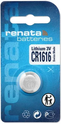 Productafbeelding van Renata Li-Ion batterij 3V CR1616. Renata lithium batterij