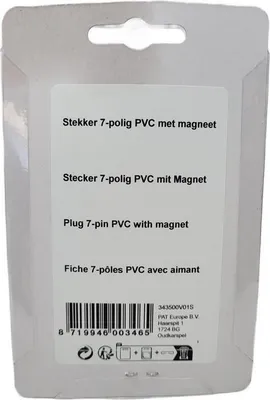 Produktbild von Stecker 7-polig PVC mit Magnet im Blister