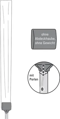 Produktbild von Juwel Schutzhülle für Wäschespinne Tyvek - wetterfeste Abdeckung - Ersatzhülle mit Zugperlen, weiß