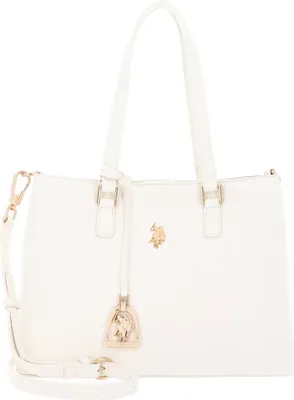 Produktbild von U.S. POLO ASSN. Schultertasche Umhängetasche Jones Double Handle Bag Cream White creme