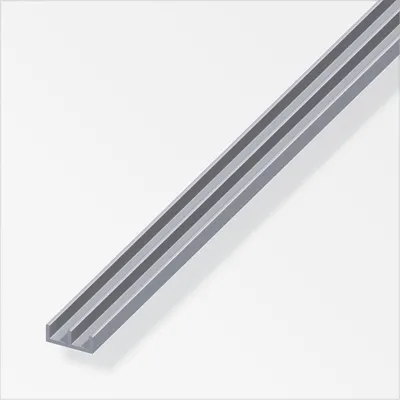 Produktbild von alfer Führungsschienen-Profil, unten 2 m, 6 x 6 x 1.3 mm Alu roh blank
