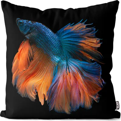 Produktbild von VOID Kampffisch Zierfisch Aquarium Kissenbezug Kissenhülle Sofakissen Kissen Deko Outdoor-Kissen Dekokissen