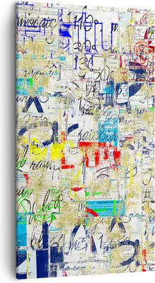 Produktbild von Bild auf Leinwand - Leinwandbild - Straße Graffiti Wand Wandmalerei - 45x80cm - Wand Bild - Wanddeko - Leinwanddruck - Bilder - Kunstdruck - Wanddekoration - Leinwand bilder - Wandkunst - PA45x80-2907