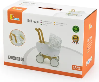 Obrázek produktu pro Dřevěný hluboký kočárek