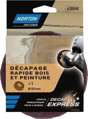 Obrázek produktu pro Expresní brusný kotouč NORTON, 125 mm, dřevo a lak